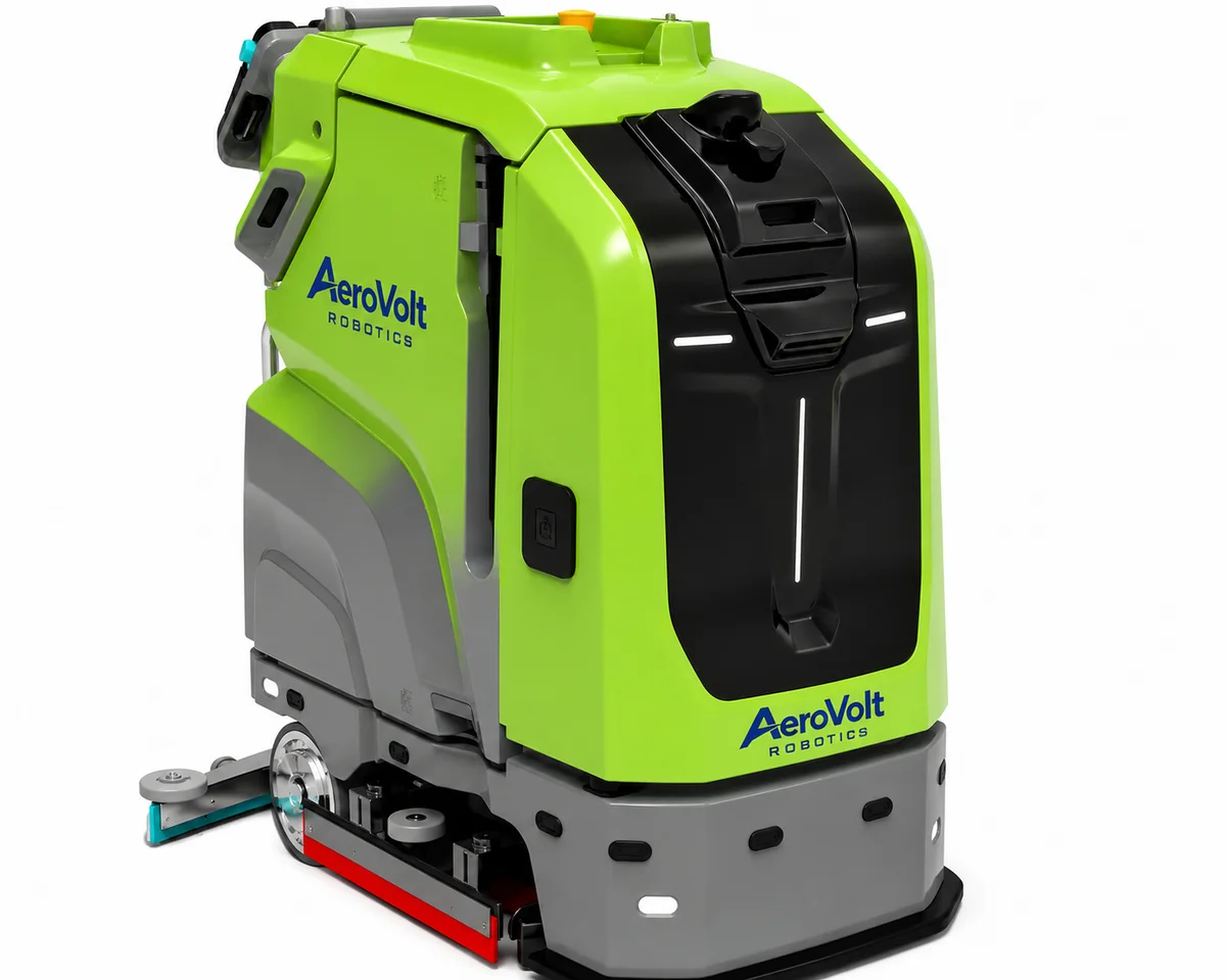 AeroVolt Robotics industrial autonomous scrubber-sweeper